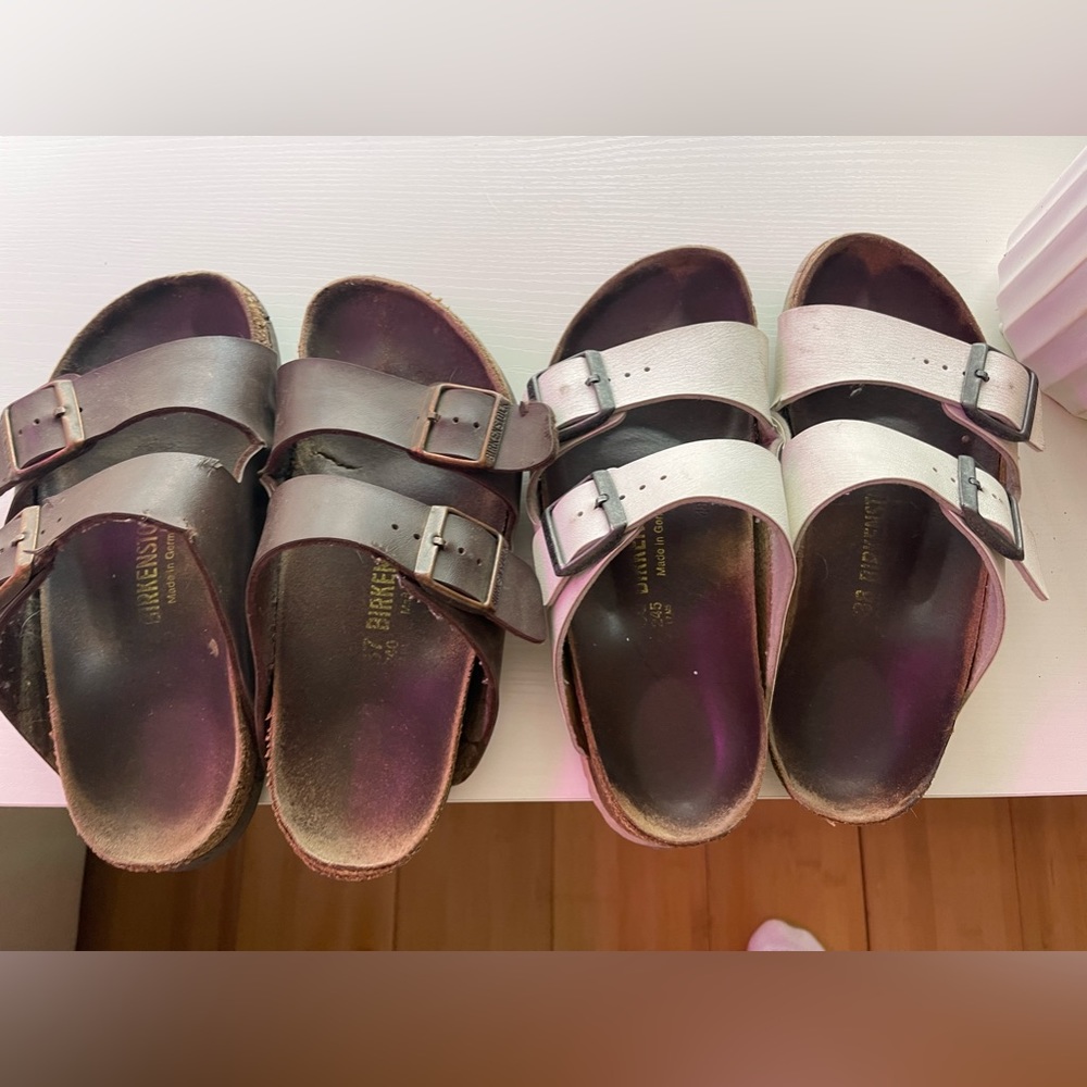 Two Pairs of Worn Birks